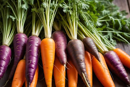 土壤美味植物农产品胡萝卜图片摄影图 以禾本科杂草为背景的生动呈现